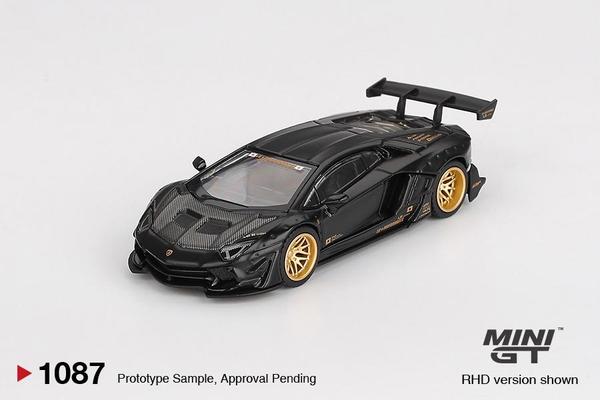 Picture of a Lamborghini Aventador Limited Edition LB Works by diecast car manufacturer Mini GT