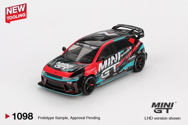 Pictrue of a Hyundai Ioniq 5N Mini GT RS-01T 1/64 Diecast Car by Mini GT MGT_01098