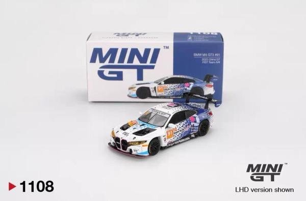Picture of a BMW M4 GT3 by diecast car manufacturer Mini GT