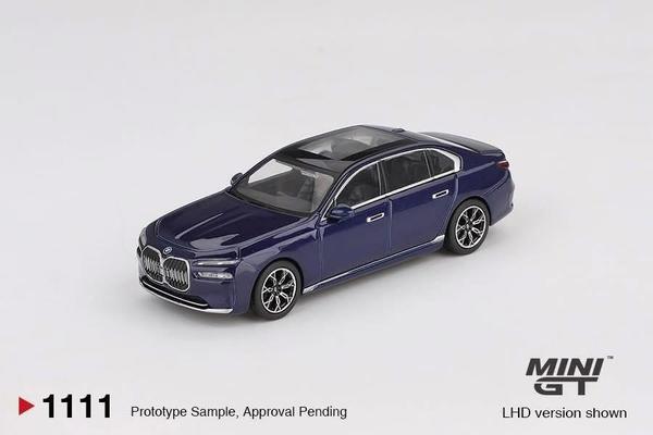 Picture of a BMW i7 xDrive60 by diecast car manufacturer Mini GT