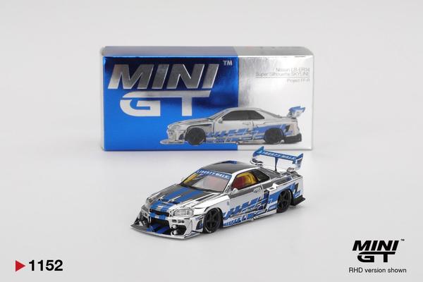 Picture of a Nissan Skyline GT-R (R34) LB-ER34 Super Silhouette by diecast car manufacturer Mini GT