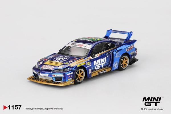 Pictrue of a Nissan Silvia (S15) LB-Super Silhouette Works 1/64 Diecast Car by Mini GT MGT_01157
