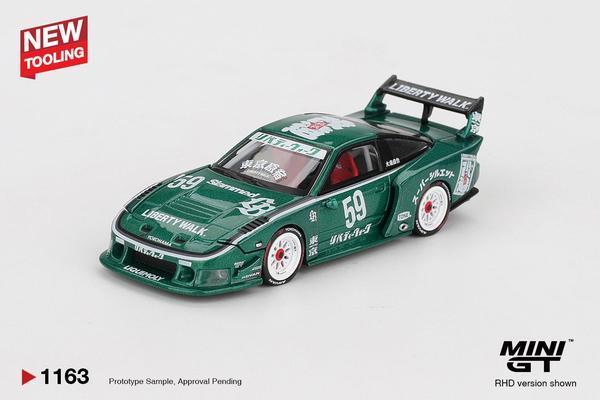 Pictrue of a Nissan LB-Super Silhouette 180SX 1/64 Diecast Car by Mini GT MGT_01163