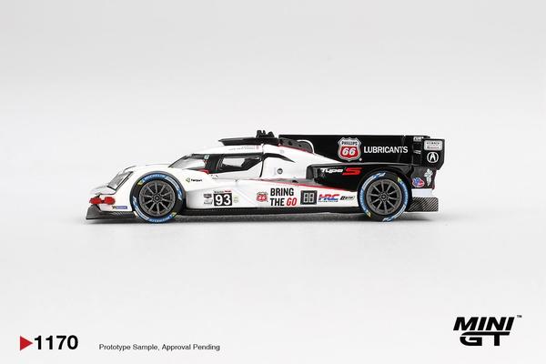 The Left-Side of the Acura ARX-06 GTP 1/64 Diecast Car by Mini GT