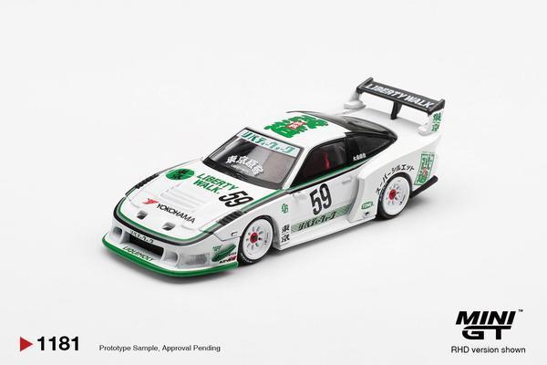 Pictrue of a Nissan LB-Super Silhouette 180SX 1/64 Diecast Car by Mini GT MGT_01181