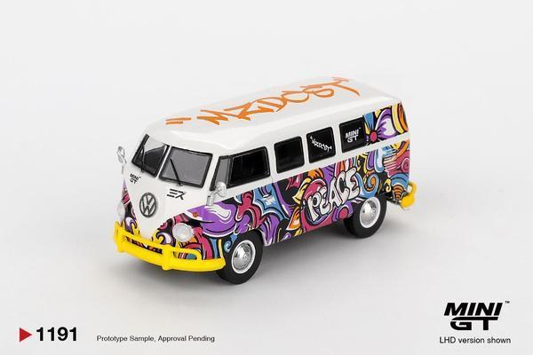 Picture of a Volkswagen T1 Microbus by diecast car manufacturer Mini GT