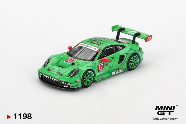 Picture of a Porsche 911 GT3 R by diecast car manufacturer Mini GT