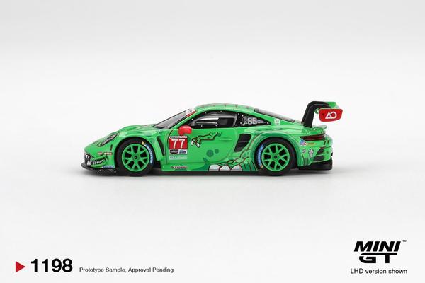 The Image-2 of the Porsche 911 GT3 R 1/64 Diecast Car by Mini GT