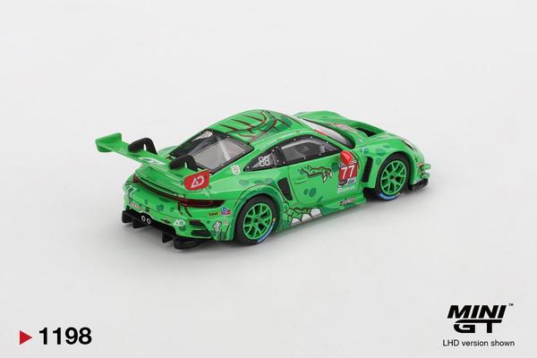 The Image-3 of the Porsche 911 GT3 R 1/64 Diecast Car by Mini GT