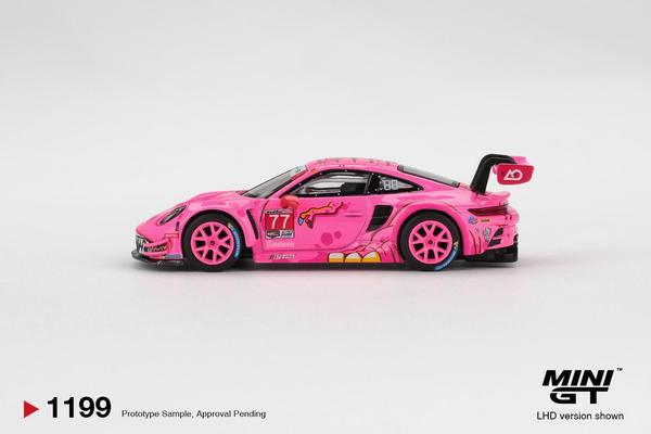 The Image-2 of the Porsche 911 GT3 R 1/64 Diecast Car by Mini GT