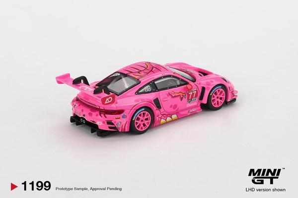The Image-3 of the Porsche 911 GT3 R 1/64 Diecast Car by Mini GT