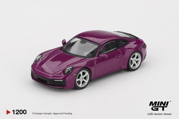 Picture of a Porsche 911 (992) Carrera S by diecast car manufacturer Mini GT