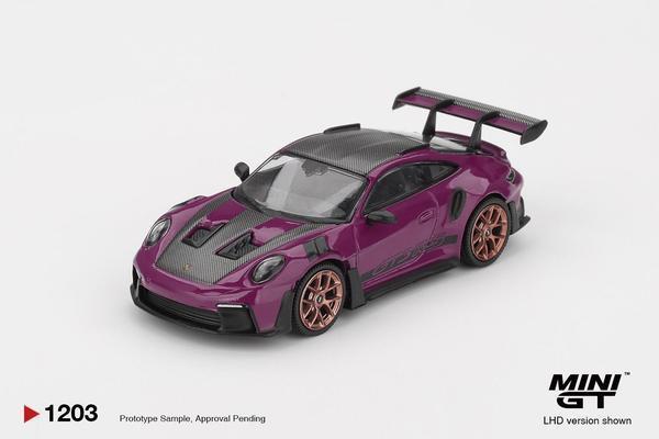Picture of a Porsche 911 (992) GT3 RS Weissach Package by diecast car manufacturer Mini GT
