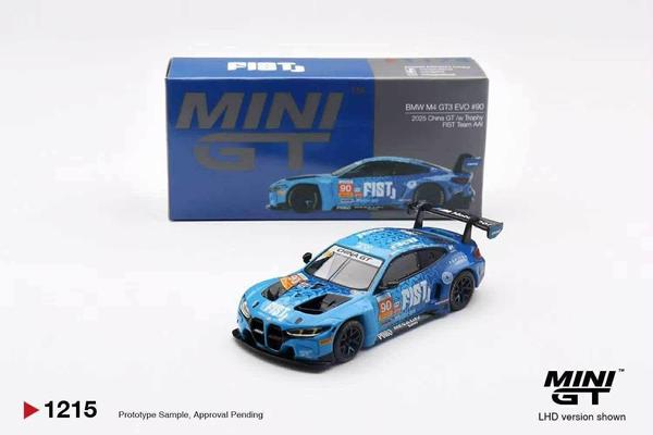 Picture of a BMW M4 GT3 by diecast car manufacturer Mini GT