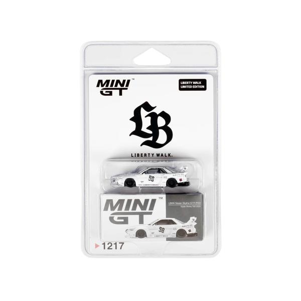 The Lb of the Nissan GT-R32 LB-Kaido Works 1/64 Diecast Car by Mini GT