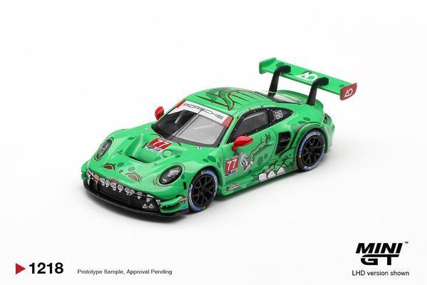 Pictrue of a Porsche 911 GT3 R 1/64 Diecast Car by Mini GT MGT_01218