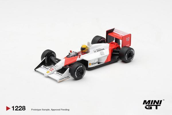 Picture of a McLaren MP4/4 by diecast car manufacturer Mini GT