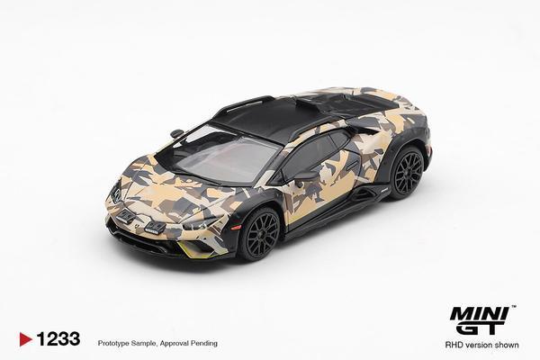 Picture of a Lamborghini Huracan Sterrato by diecast car manufacturer Mini GT