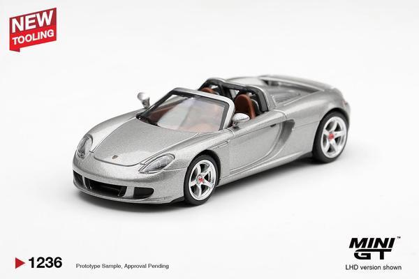 Pictrue of a Porsche Carrera GT 1/64 Diecast Car by Mini GT MGT_01236