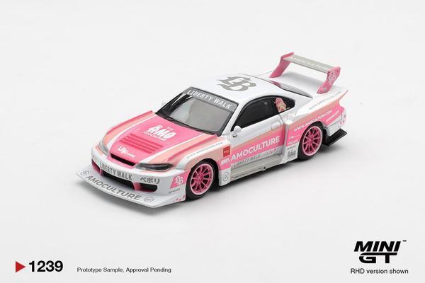 Picture of a Nissan Silvia (S15) LB-Super Silhouette Works by diecast car manufacturer Mini GT