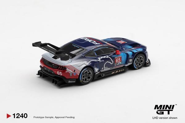 The Rear of the Ford Mustang GT3 1/64 Diecast Car by Mini GT