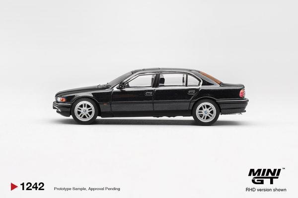 The Left-Side of the BMW 750iL 1/64 Diecast Car by Mini GT