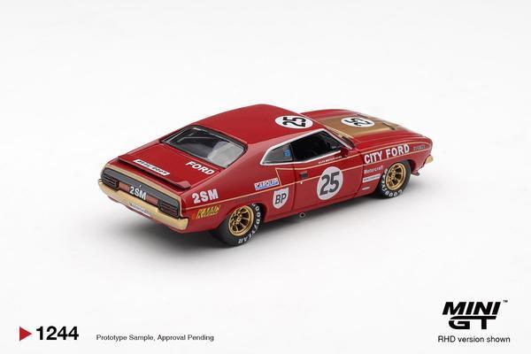The Rear of the Ford XB Falcon GT 1/64 Diecast Car by Mini GT