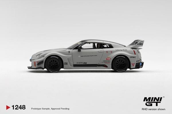 The Left-Side of the LB-Silhouette Works GT Nissan 35GT-RR Ver 1 1/64 Diecast Car by Mini GT