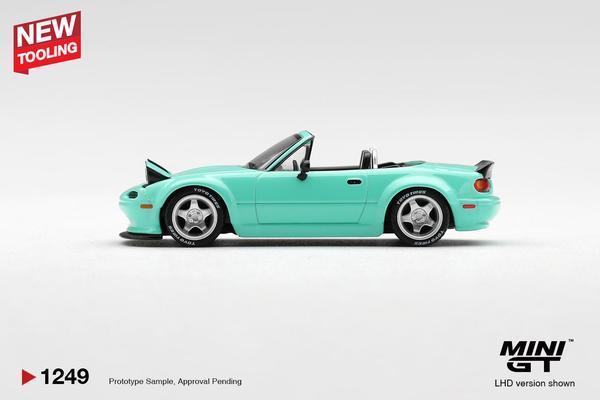 The Left-Side of the Mazda MX-5 (NA) Pandem 1/64 Diecast Car by Mini GT