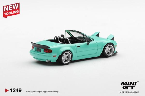 The Rear of the Mazda MX-5 (NA) Pandem 1/64 Diecast Car by Mini GT