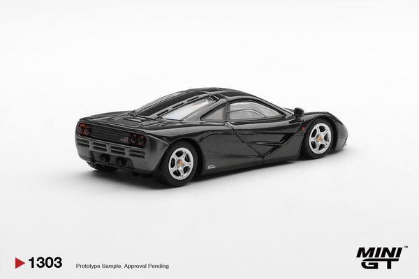 The Rear of the McLaren F1 1/64 Diecast Car by Mini GT