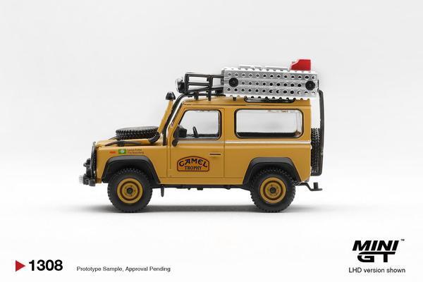 The Left-Side of the Land Rover Defender 90 1/64 Diecast Car by Mini GT