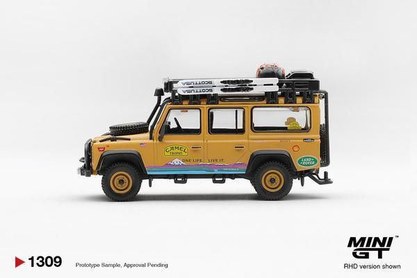 The Left-Side of the Land Rover Defender 110 1/64 Diecast Car by Mini GT