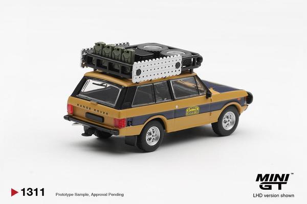 The Rear of the Range Rover 1971 1/64 Diecast Car by Mini GT