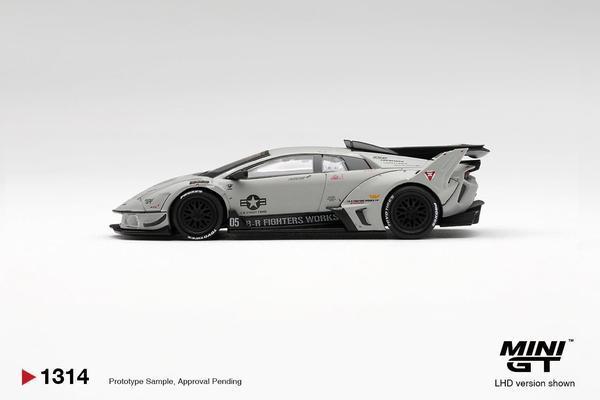 The Left-Side of the Lamborghini Murcielago LB-Silhouette Works GT Evo 1/64 Diecast Car by Mini GT