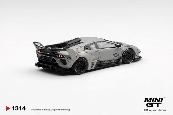 The Rear of the Lamborghini Murcielago LB-Silhouette Works GT Evo 1/64 Diecast Car by Mini GT