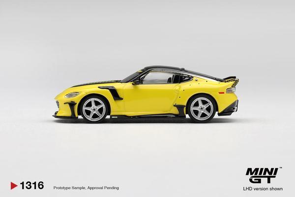 The Left-Side of the Nissan Z VeilSide FFZ400 1/64 Diecast Car by Mini GT