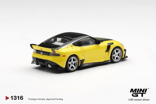The Rear of the Nissan Z VeilSide FFZ400 1/64 Diecast Car by Mini GT