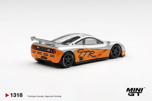 The Rear of the McLaren F1 GTR 1/64 Diecast Car by Mini GT