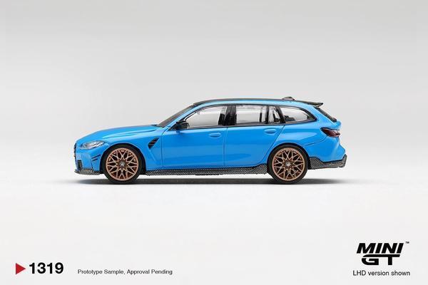 The Left-Side of the BMW M3 M Performance Touring 1/64 Diecast Car by Mini GT