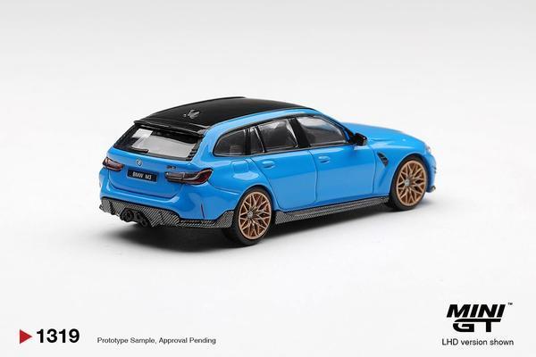 The Rear of the BMW M3 M Performance Touring 1/64 Diecast Car by Mini GT