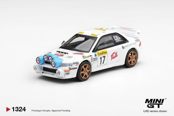 Pictrue of a Subaru Impreza 1/64 Diecast Car by Mini GT MGT_01324