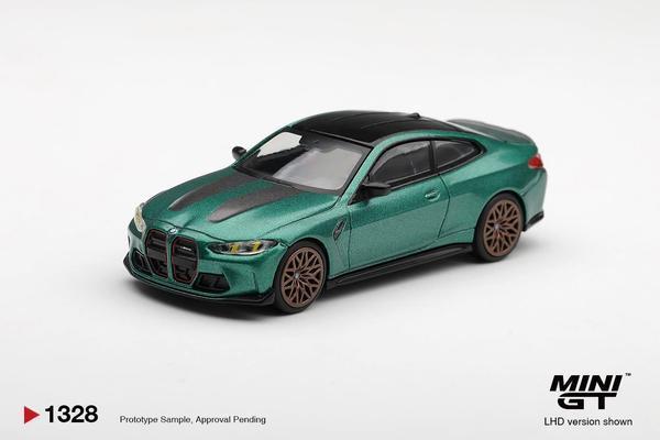 Pictrue of a BMW M4 CS 1/64 Diecast Car by Mini GT MGT_01328