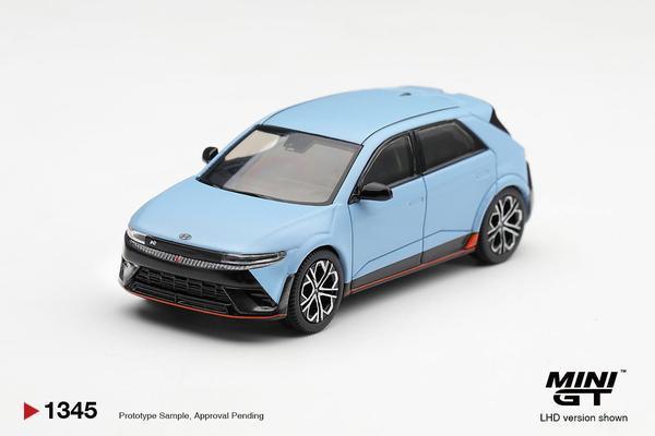 Picture of a Hyundai Ioniq 5 N by diecast car manufacturer Mini GT