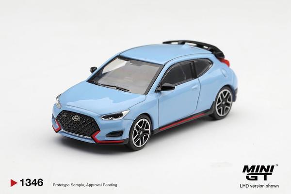Picture of a Hyundai Veloster N by diecast car manufacturer Mini GT