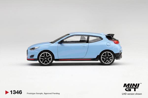 The Image-2 of the Hyundai Veloster N 1/64 Diecast Car by Mini GT