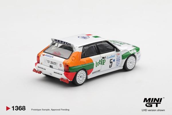 The Image-1 of the Lancia Delta HF Integrale Evoluzione 1/64 Diecast Car by Mini GT