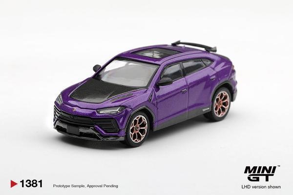 Picture of a Lamborghini Urus Performante by diecast car manufacturer Mini GT