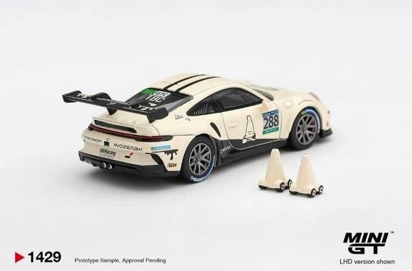 The Image-2 of the Porsche 911 GT3 R 1/64 Diecast Car by Mini GT