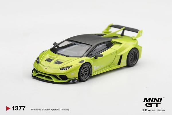 Picture of a Lamborghini Huracan LB Works by diecast car manufacturer Mini GT